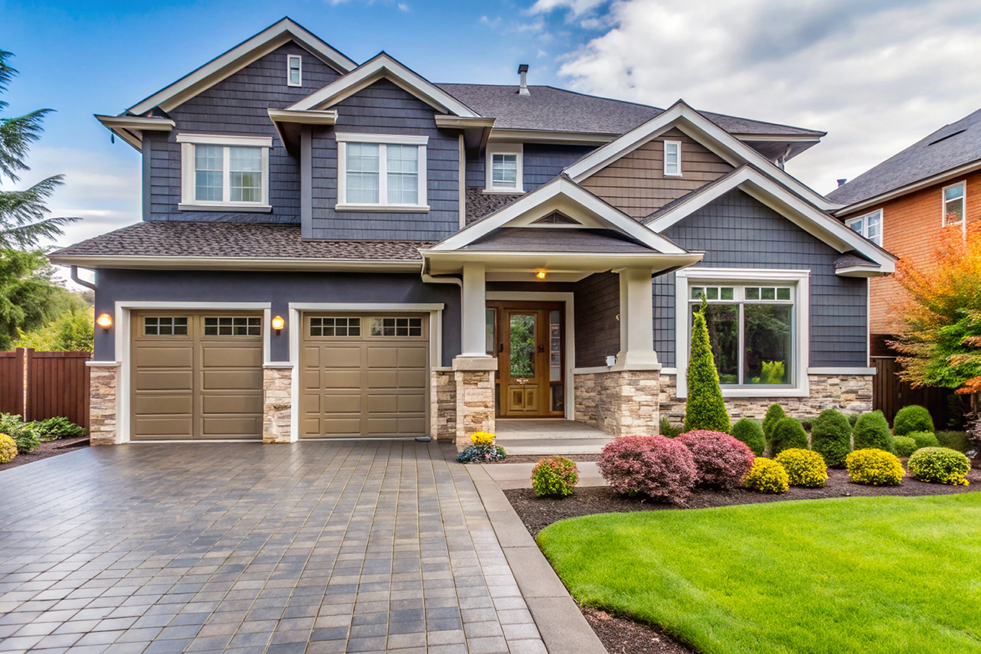 home-with-driveway-that-has-driveway-that-has-garage-door-that-says-welcome-home